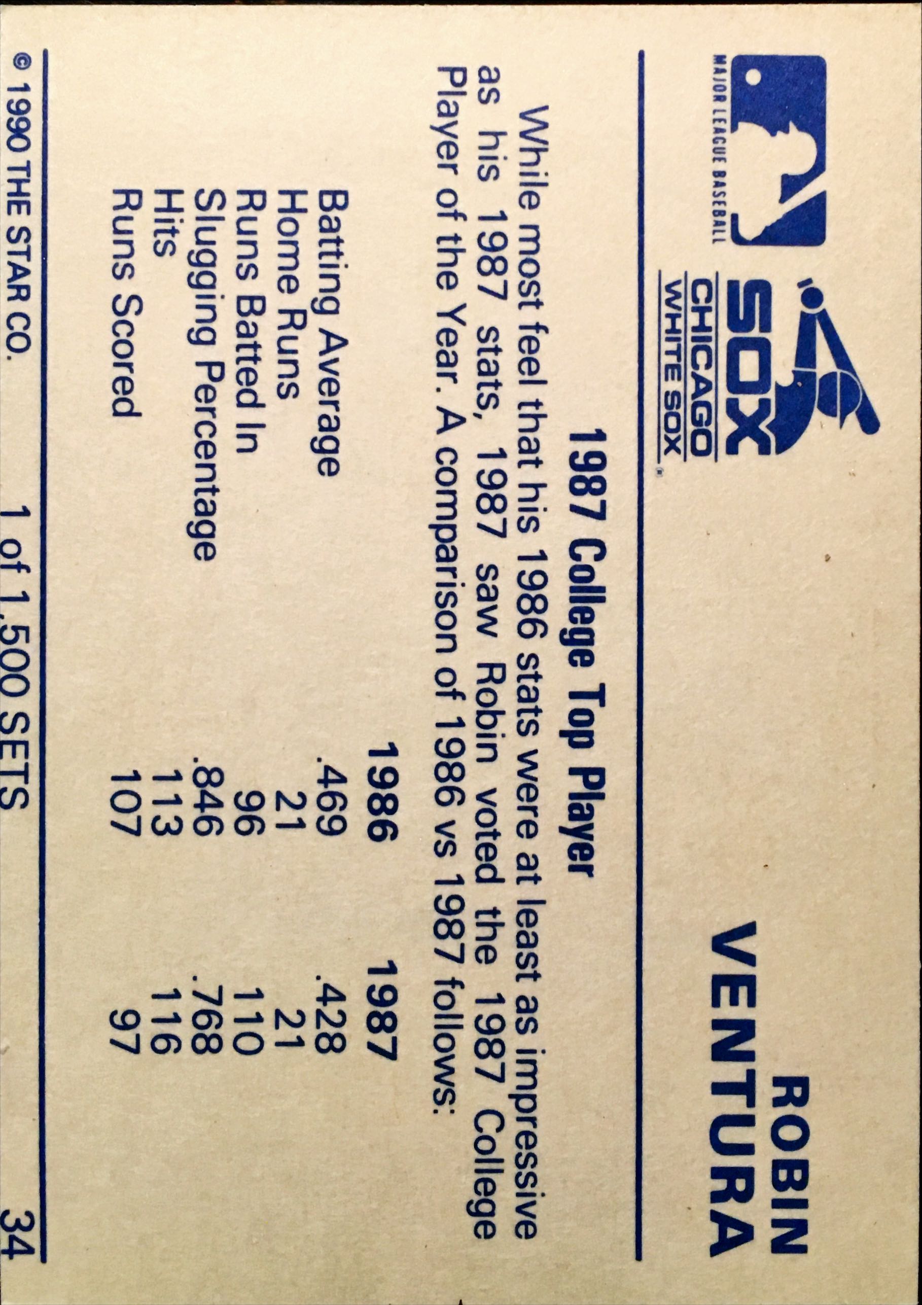 1990 Star  34 back image