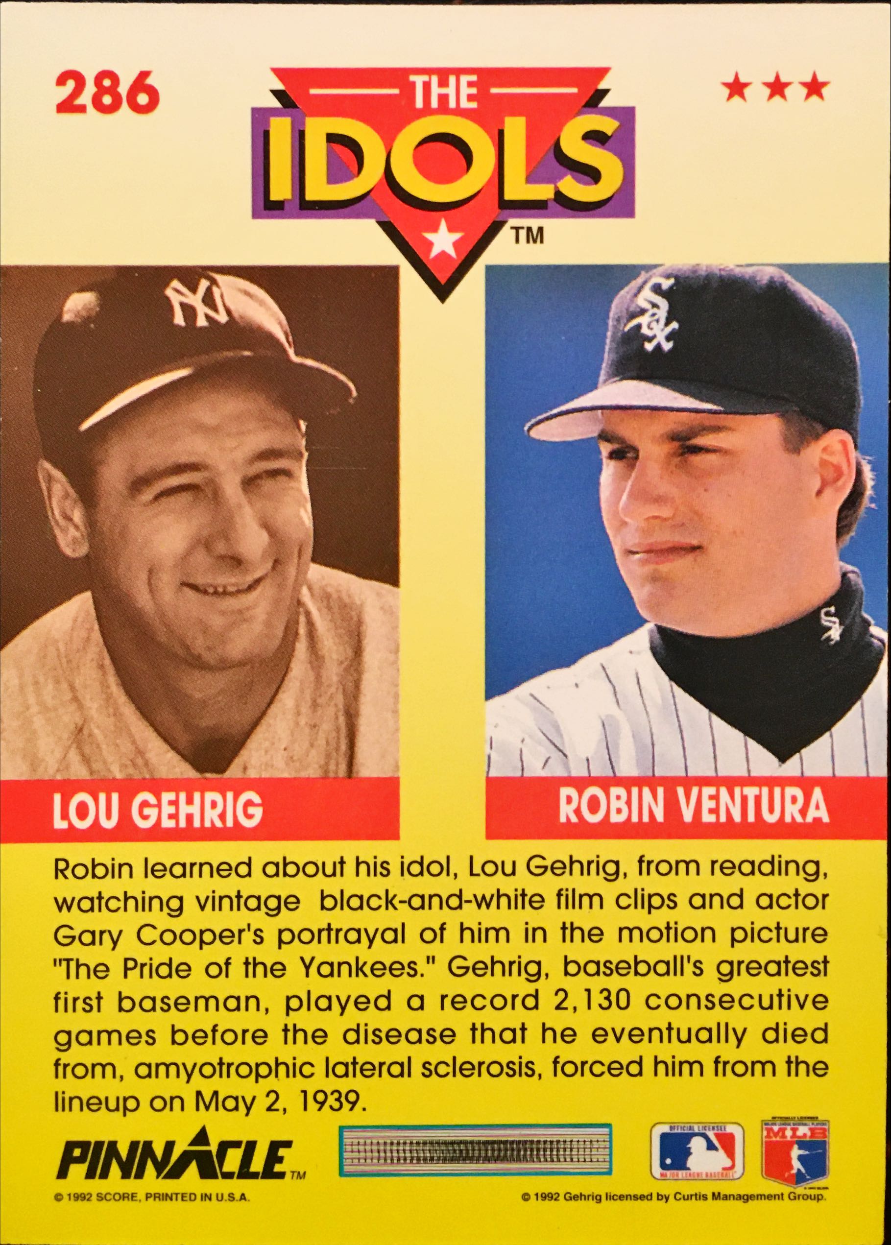 1992 Pinnacle  286 back image