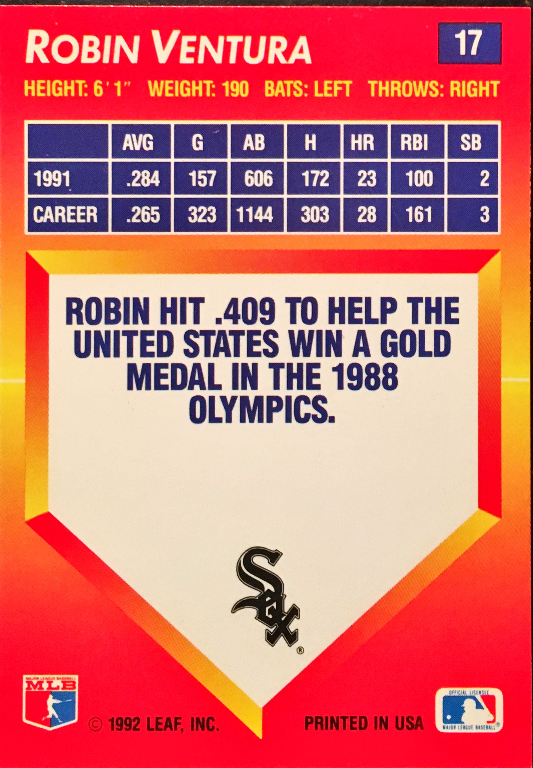 1992 Triple Play  17 back image
