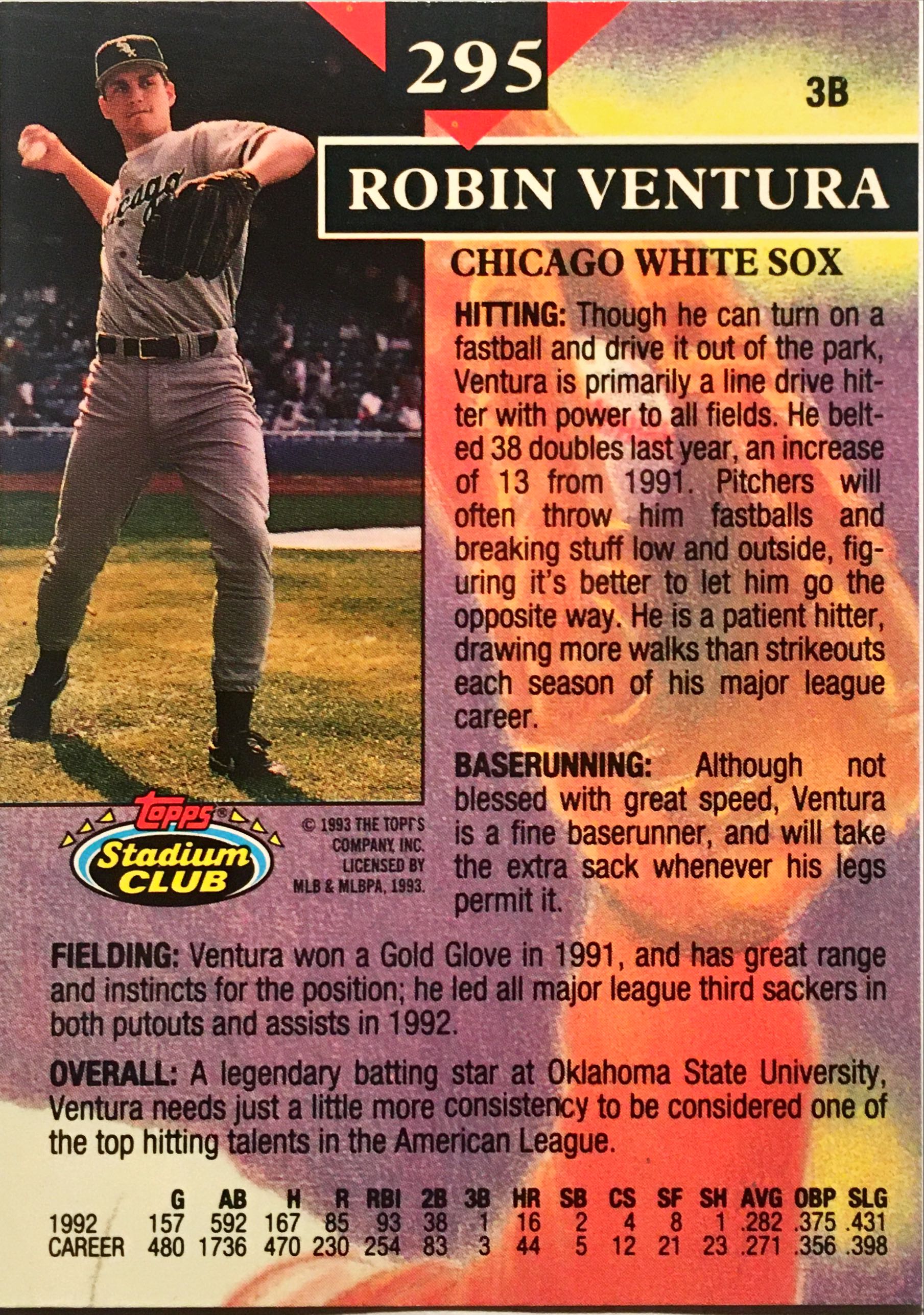 1993 Stadium Club  295 back image