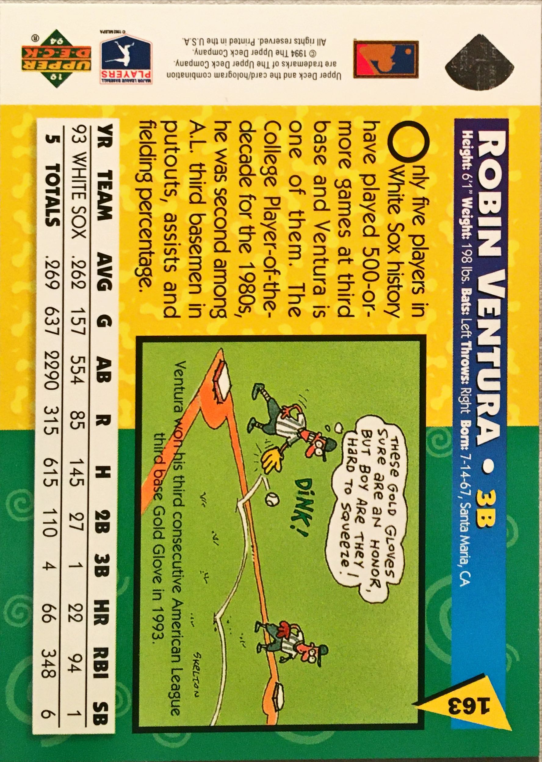 1994 Fun Pack  163 back image