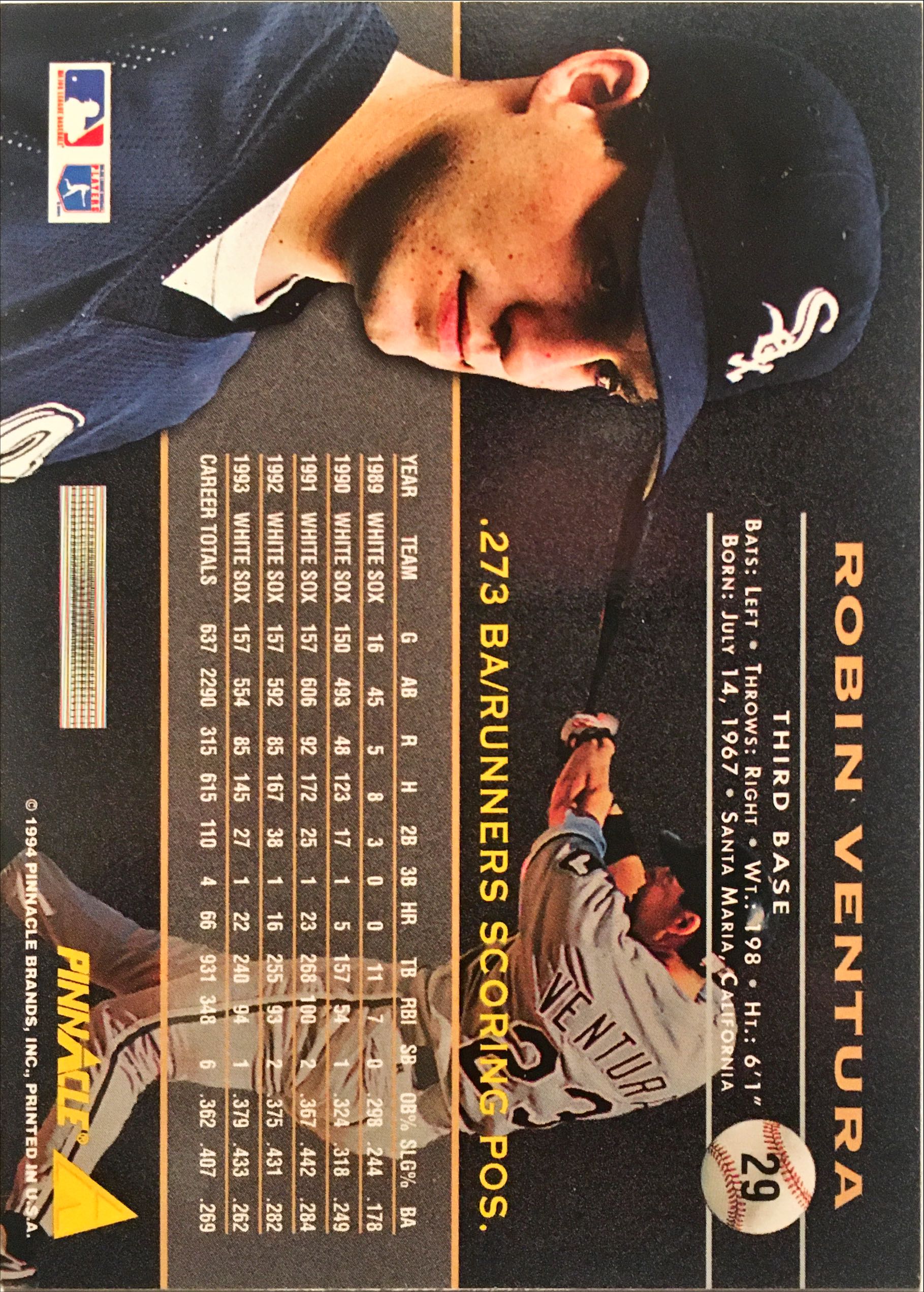 1994 Pinnacle  29 back image