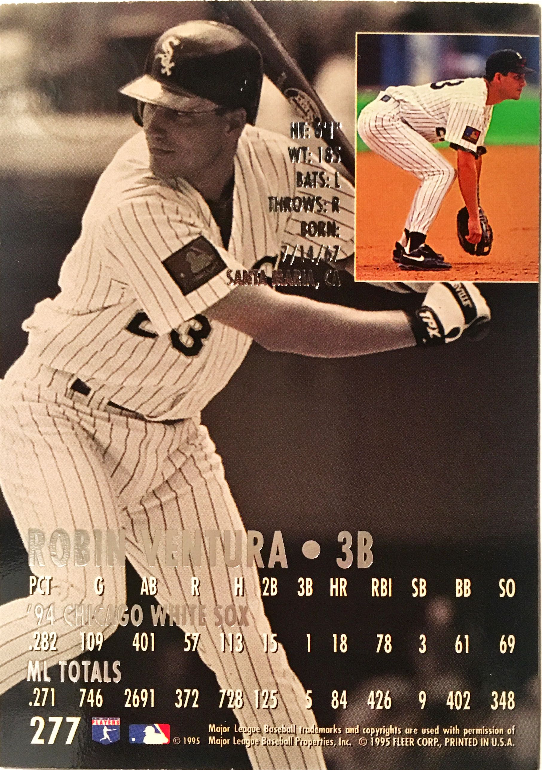 1995 Ultra Gold Medallion 277 back image