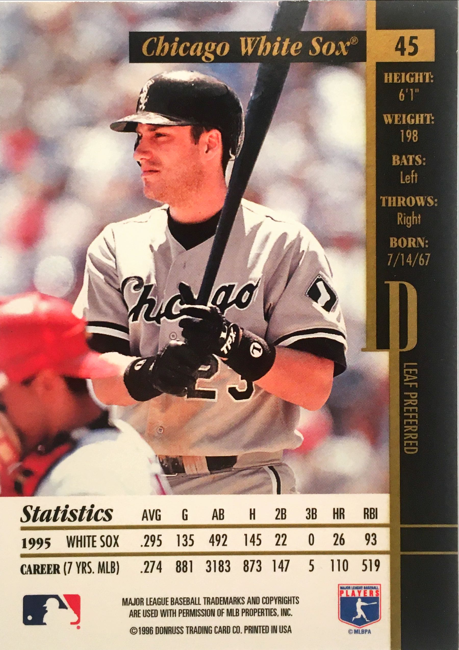 1996 Leaf Preferred Press Proofs 45 back image