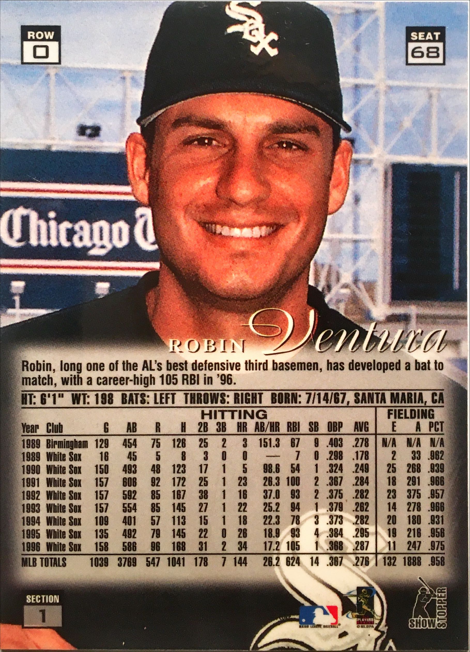 1997 Flair Showcase Row 0 68 back image