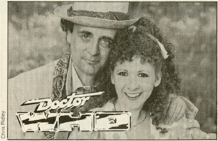 Radio Times picture of the Doctor and Mel (Dragonfire)